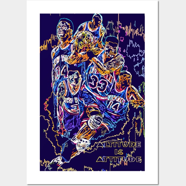 Basketball Altitude is Attitude Wall Art by FasBytes